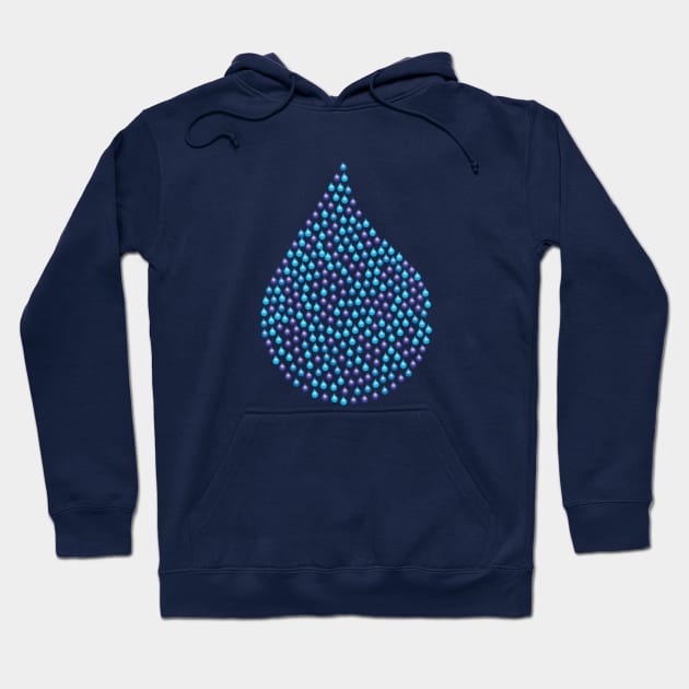 Water Drops Hoodie by GetHy